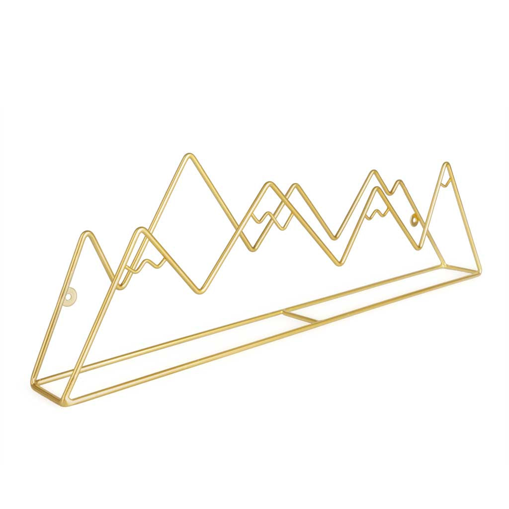 Colgador pared Mountain dorado hierro