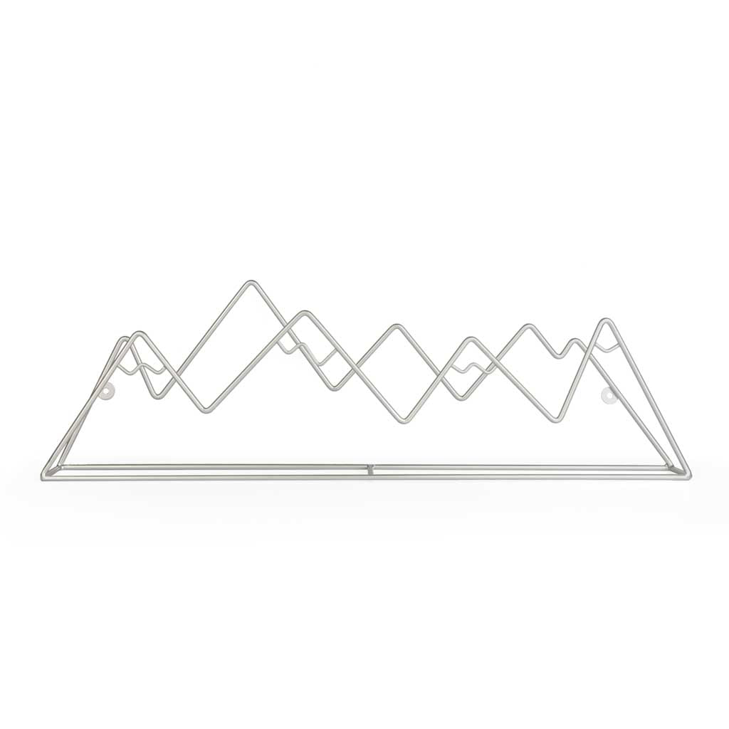 Colgador pared Mountain plateado hierro