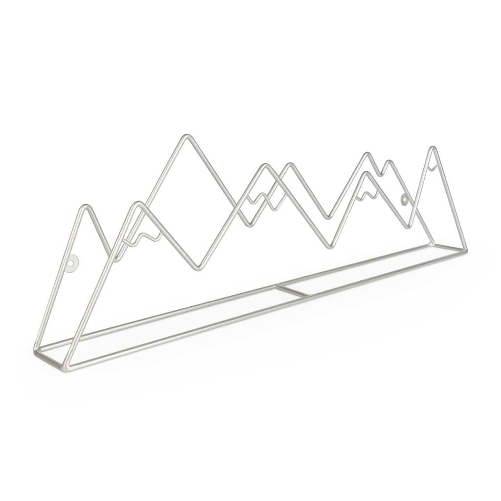 Colgador pared Mountain plateado hierro