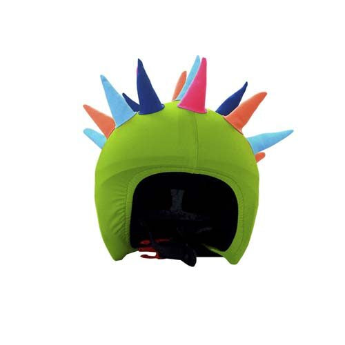 Funda casco cuernos neon