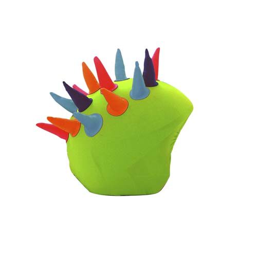 Funda casco cuernos neon