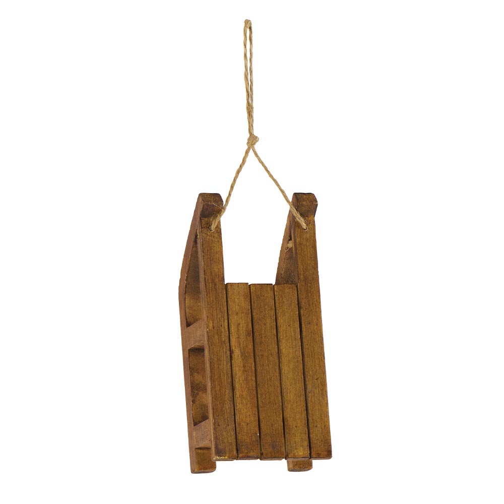 Trineo de madera decorativo para colgar
