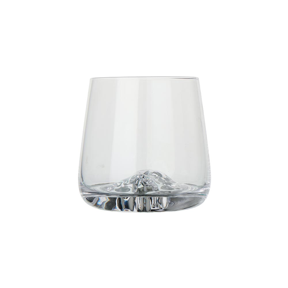 Juego de 4 vasos con decoración de montaña 3D