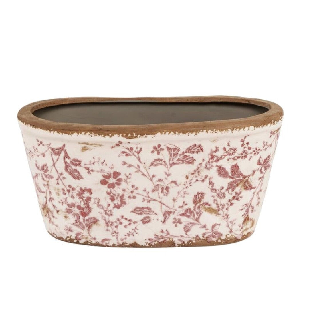 Macetero oval rojo L