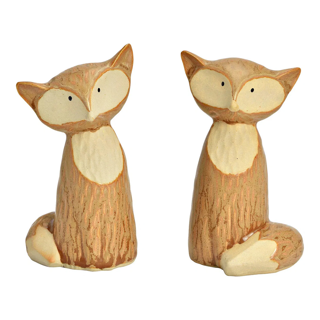 Figurita de zorro de ceramica